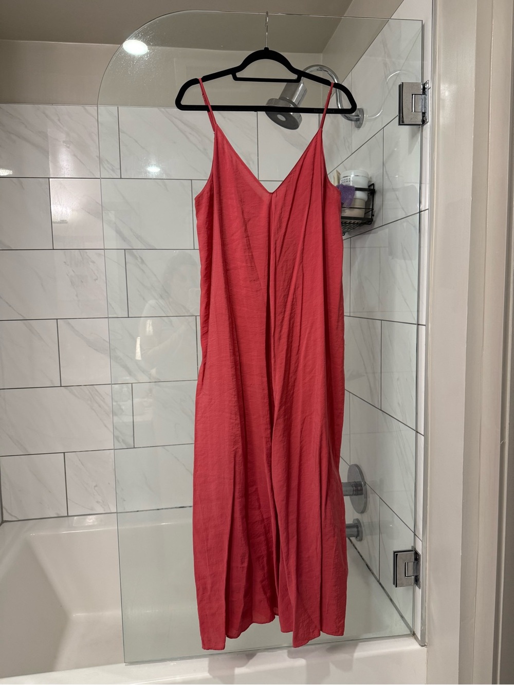Zara Red Maxi Slip Dress